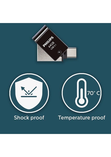 64GB Otg Dual Drive Type-C ve USB Flash Bellek fiyatları