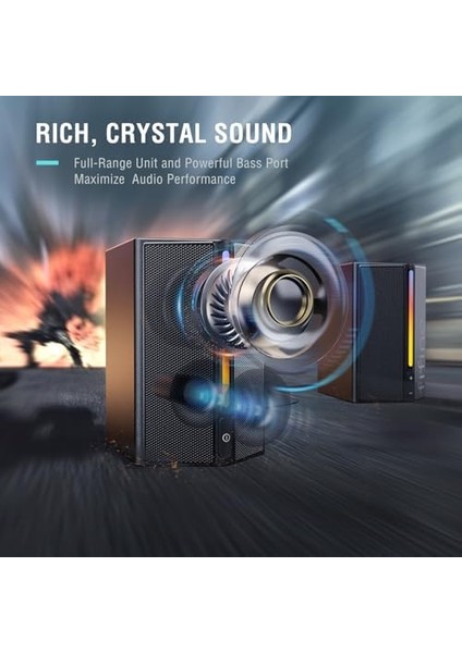 Bilgisayar Hoparlörü, Rgb'li Masaüstü Bilgisayar Hoparlörleri, Ses Kontrolü, Oyun Hoparlörleri USB ile Çalışan, 3,5 mm Aux Ses Kablosuyla Çalışır, Dizüstü Bilgisayar Monitörü, Telefon modelleri