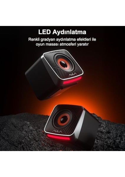 A200 Rgb Işıklı Masaüstü Gaming 3.5mm Jack Bilgisayar Pc Hoparlörü modelleri