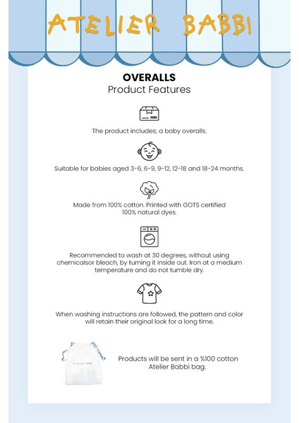 Salopet - Toile De Jouy / Mavi fırsatları