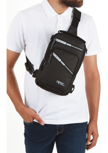 Erkek Çapraz Göğüs Çantası Sırt Çantası Bodybag Çapraz Omuz Çantası Crossbody Bag