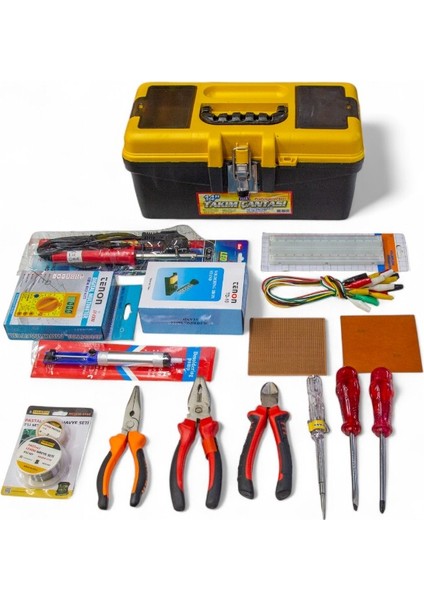 Meslek Lisesi Elektrik Elektronik El Aletleri Takım Çantası – Multimetre, Pense ve 16 Parça Set modelleri