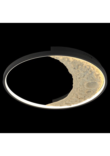 Munes L500 Sıyah Ledlı Plafonyer 3000K