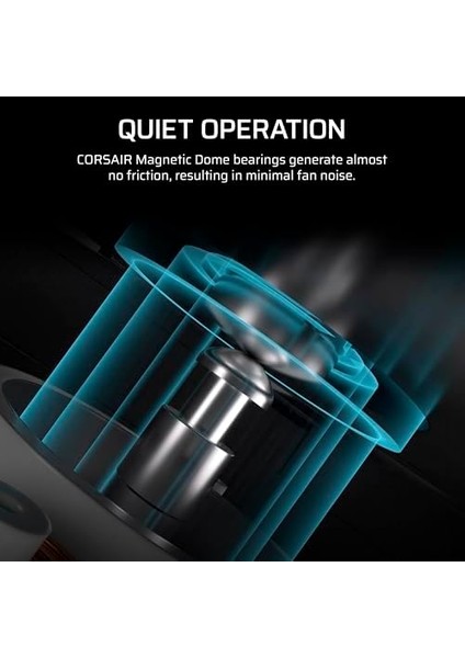 Icue Lınk RX140 Max Rgb 140 mm Pwm Kalın Fan, Yüksek Statik Basınç, Manyetik Kubbe Yatak, Tekli Fan, Siyah fiyatları