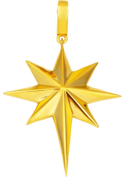 Kuzey Yıldızı 22 Ayar Altın Kolye Ucu