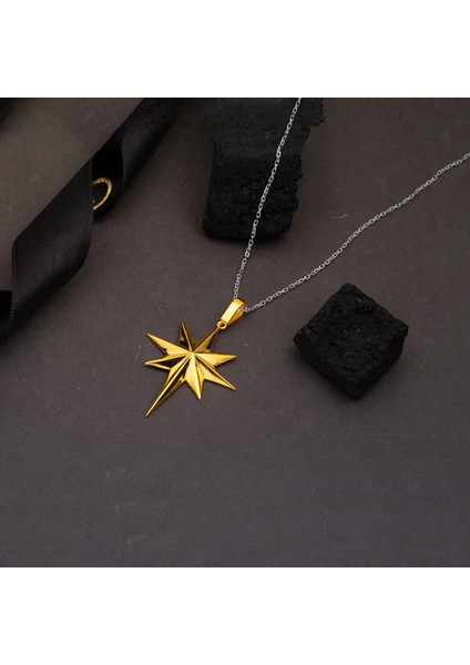 Kuzey Yıldızı 22 Ayar Altın Kolye Ucu fırsatları