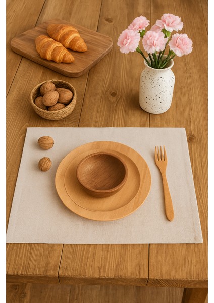 American Sevisi Supla Krem Amerikan Servisi Krem Supla Düz Supla