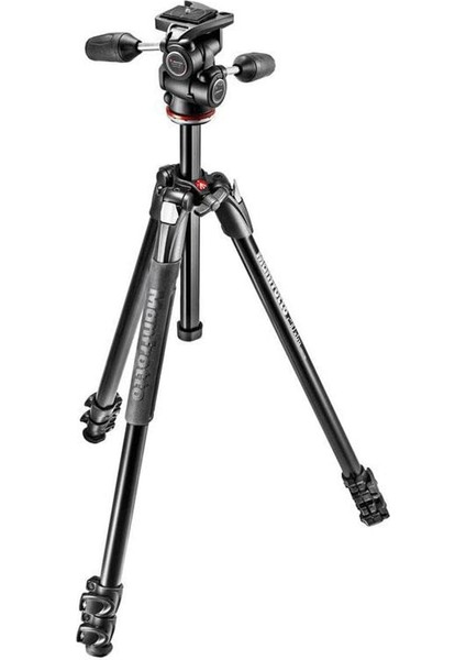 290 Xtra 3 Bölmeli Alüminyum Tripod 804 3 Yönlü Pan ve Tilt Başlığı ile