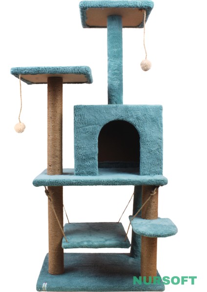 Y01 Salıncaklı Yuvalı Lüx Kedi Tırmalama Oyun Evi fiyatları