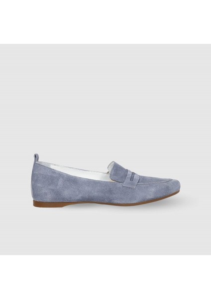 Kadın Klasik Babet [051627], Mavi Süet, 37