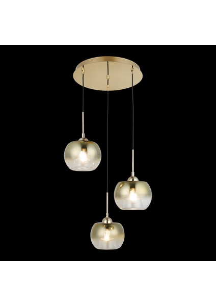 Arden 3 Lu Altın 3 Lu Avıze 3XE27