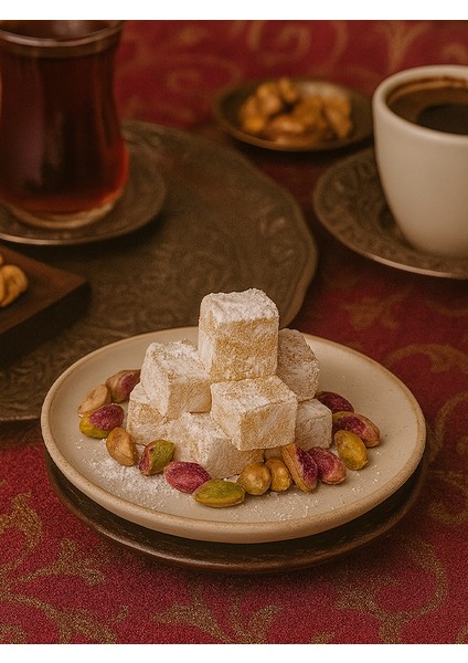 Duble Fıstıklı Lokum (Çifte Kavrulmuş) 500 Gr. fiyatları
