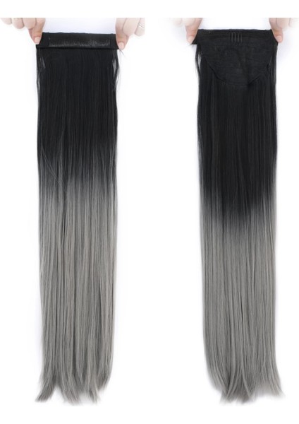 Fiber Sentetik Sihirli At Kuyruğu - Siyah / Gri Ombreli fiyatları