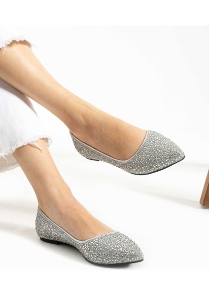 Taşlı Kauçuk Taban Babet 331-1454 Kadın Babet fiyatları