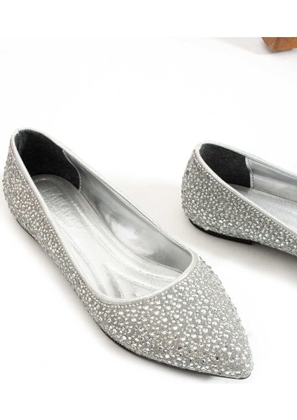 Taşlı Kauçuk Taban Babet 331-1454 Kadın Babet fırsatları