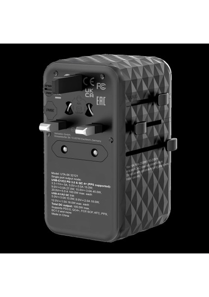 Verbatım 32121 - Gan Iıı Evrensel Seyahat Adaptörü Uta-06 100W fiyatları
