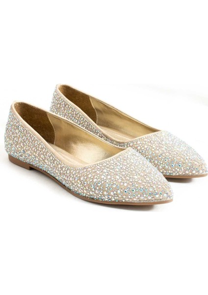 Taşlı Kauçuk Taban Babet 331-1454 Kadın Babet fırsatları