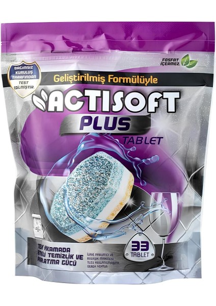 Plus Bulaşık Makinesi Tableti Fosfat Içermeyen 4 Paket x 33 Adet (132 Tablet) modelleri