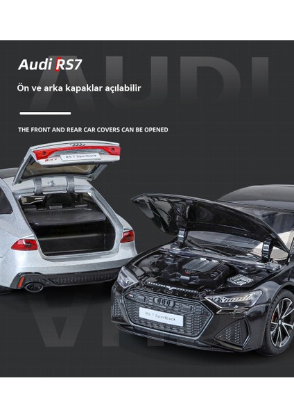 Audi Rs7 Alaşımlı 1/24 Çocuk Sesi Erkek Çocuk Araba Modeli (Yurt Dışından) modelleri