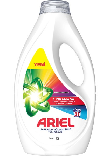 Sıvı Çamaşır Deterjanı Parlak Renkler 21 Yıkama fiyatları