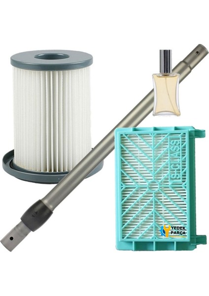Philips Uyumlu Fc 8734 Süpürge Borusu Silindir Filtre Hepa Filtresi Hediyeli