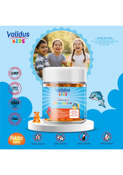 Kids Gummies Set - Multivitamin - Citicoline - Safari - Demir - Omega 3 modelleri