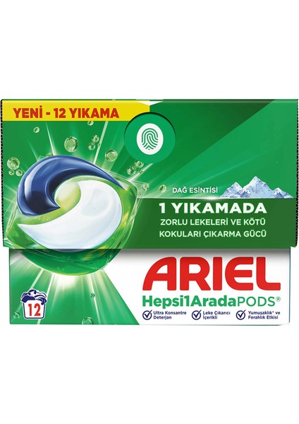 Pods Kapsül Çamaşır Deterjanı Baz 12'li fiyatları