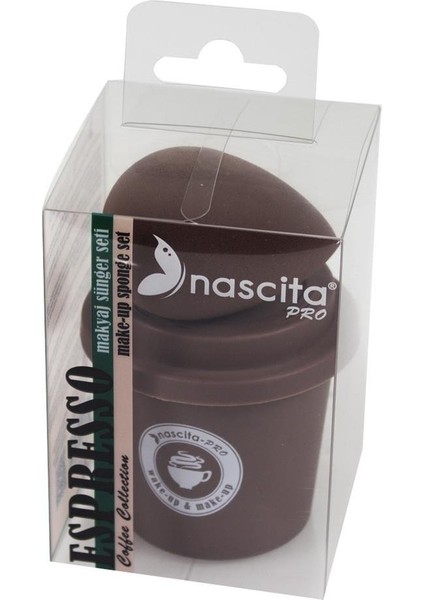 Coffee Espresso Makyaj Süngeri Kokusuz Hafif Tasarım Seyahat İçin Uygun Kahverengi fırsatları