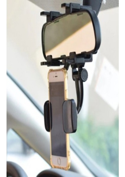 Araba Dikiz Aynasına Takılan Telefon Tutucu Tüm Araçlar Için Uyumlu