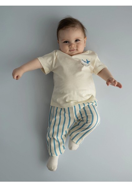 Lcw Baby Ekru Bisiklet Yaka Baskılı Erkek Bebek 3'lü Takım fiyatları