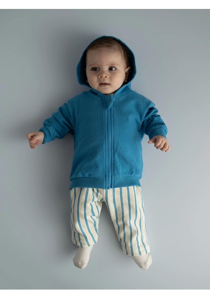 Lcw Baby Ekru Bisiklet Yaka Baskılı Erkek Bebek 3'lü Takım modelleri