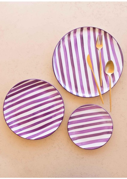 Joy Pasta Tabağı 6lı Set Mor 19 cm fırsatları