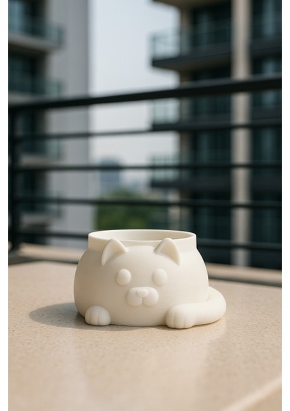 Modern Kedi Figür Sukulent Saksısı fırsatları