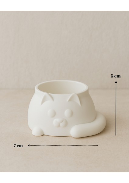 Modern Kedi Figür Sukulent Saksısı indirimleri