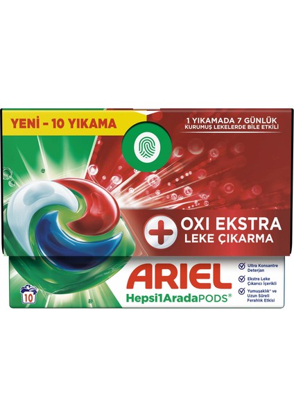 Pods Kapsül Çamaşır Deterjanı Oxi 10'lu fiyatları
