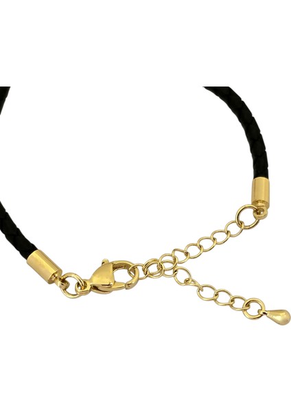 Altın Plakalı 14 Ayar Kral Kartal Temalı Siyah Derili Kuğu Kuşu Motifli Hediye BILEKLIK-606SEMBOL indirimleri