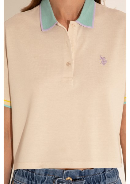 Kadın Krem Tişört 50285879-VR071