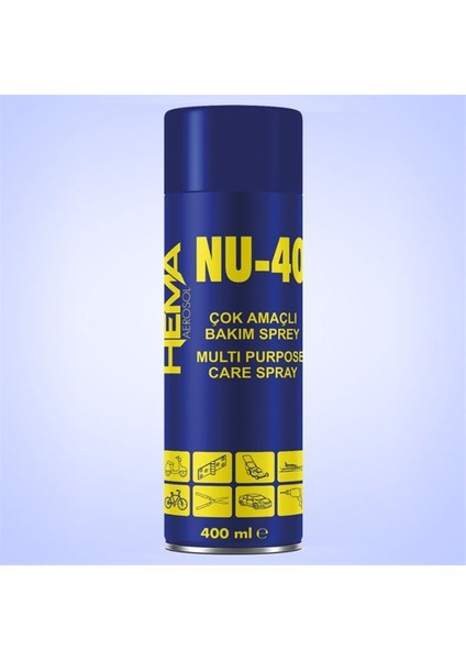 Hema NU40 Çok Amaçlı Koruyucu Yaglayıcı Sprey 200ML (WD40)