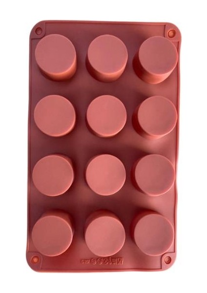 Silikon Kek Kalıbı Yuvarlak Güllü