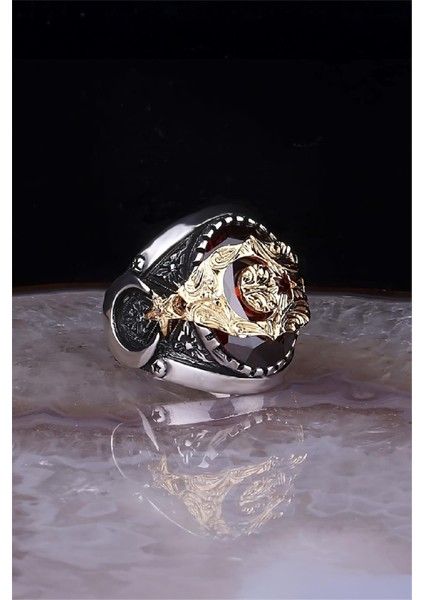 Ay Yıldız Motifli 925 Ayar Gümüş Yüzük fiyatları