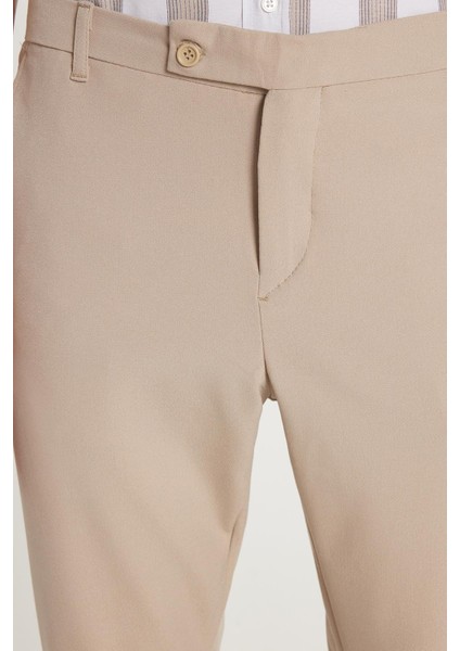 Erkek Slim Fit Dar Kesim Chino Yandan Cepli Pamuklu Taş Pantolon modelleri