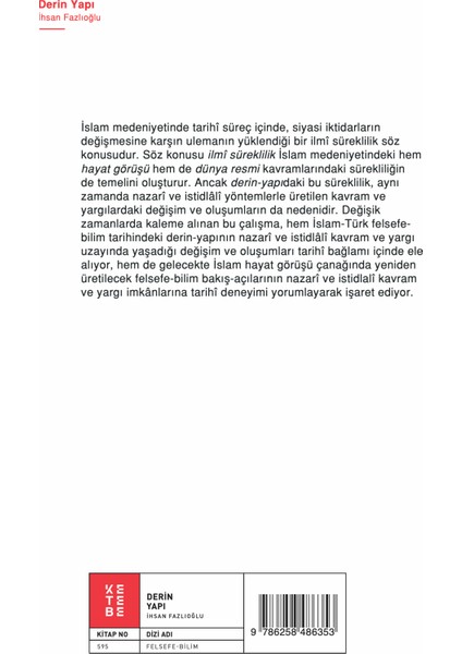 Derin Yapı - İhsan Fazlıoğlu fiyatları