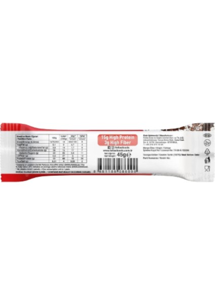 Yüksek Protein Bar - Hindistan Cevizli ve Kakaolu 45G fiyatları