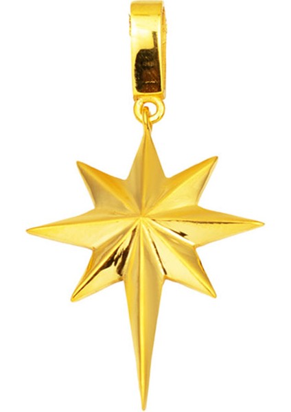 22 Ayar Altın Kuzey Yıldızı Kolye Ucu