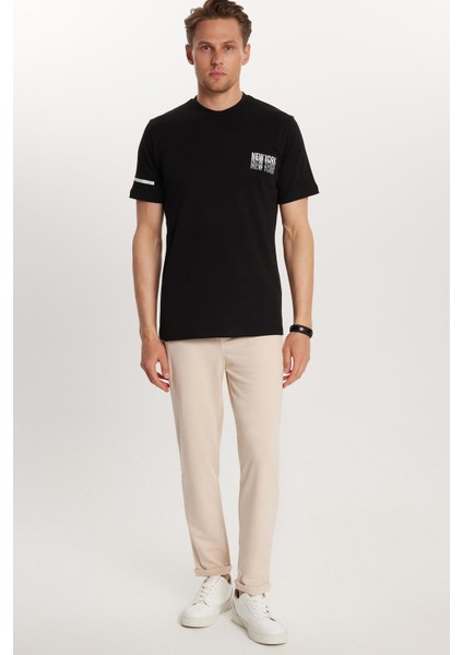 Erkek Slim Fit Pamuklu Beli Bağlamalı Yan Cepli Katlamalı Paça Jogger Bej Pantolon fırsatları
