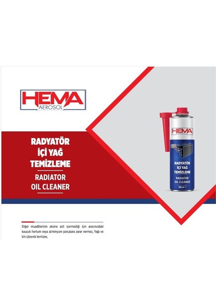 Radyator Icı Yag Camur ve Pas Temızleyıcı 300ML