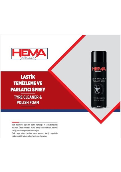 Lastik Parlatıcı Temizleme Spreyi 500ML