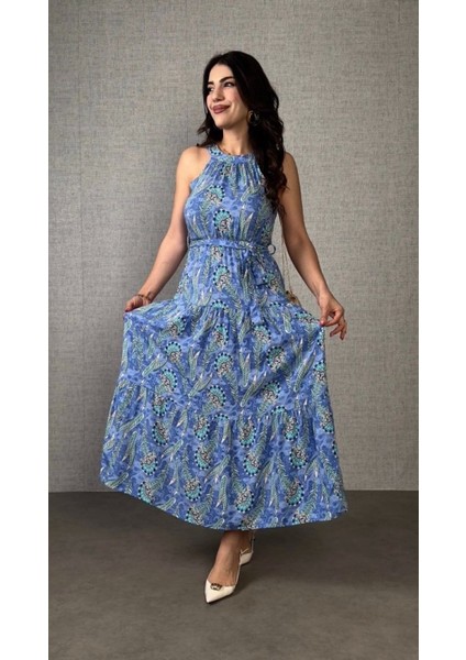 Kadın Omuzlardan Açık Boyundan Geçmeli Desenli Süprem Bluz modelleri