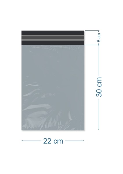 22X30+5CM Cepsiz Kargo Poşeti