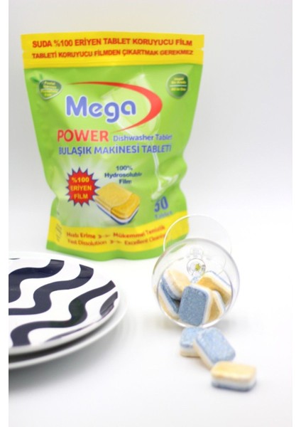 Power Hepsi Bir Arada Bulaşık Makinesi Deterjanı 4 Paket x 50 Tablet (200ADET) fırsatları